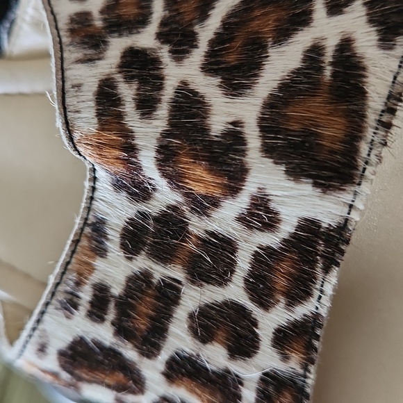 Eddie Bauer Slide Wedge Animal Print Pony Hair shoe Size 9M #1064 - Picture 12 of 12